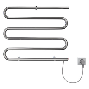 Полотенцесушитель электрический 5М-Э 50-60, 80 вт (К-кнопка, Белый матовый) (06727)