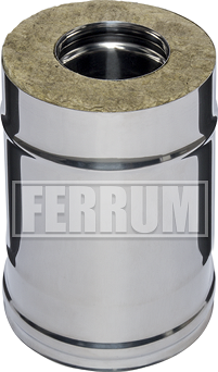 Дымоход термо 0,25м (430/0,5мм + нерж.) Ф180x280, Ferrum (fd03.180N.4.FF)