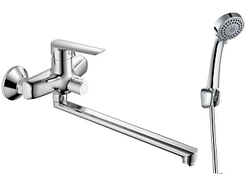 Смеситель для ванны ESKO "Lagos" изл. 300мм, с акс., арт. LG31