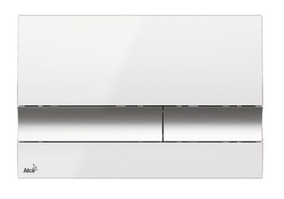 Клавиша смывная Alcaplast M1720-1 (белый/хром глянец)***