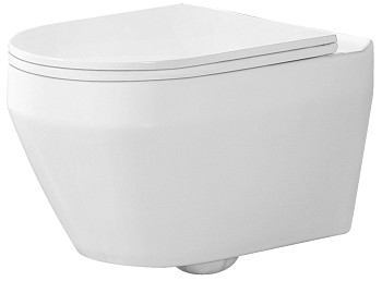 Унитаз подвесной ZILI DO MGZ-23 ВИДАР б.ободка TORNADO, гор вып, дюропласт 495х360х350 мм V