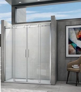 Душевая дверь в нишу COROZO SKN16-4 1600*1950мм, 6мм, раздвижная