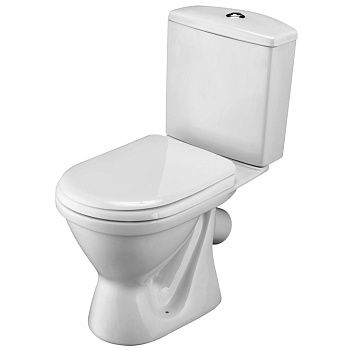 Унитаз-компакт Santek Алькор 1.WH30.2.196 косой выпуск, сиденье полипропилен