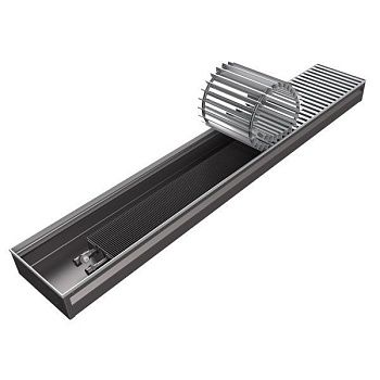 Конвектор внутрипольный Бриз 300x100x3200 2то Конц прав U (10 Al 12 втулки черные)