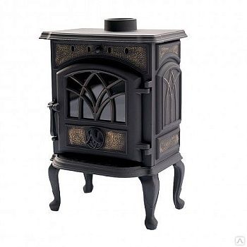 Чугунная печь-камин 