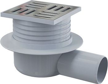 Трап нерегу. вертик.выпуск D 50 пластик 150*150 белый Ague