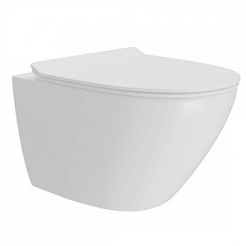 Унитаз подвесной Teymi Lina VORTEX безободковый, сиденье микролифт T40110