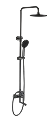 Душевой гарнитур со смесителем Lagos Black, арт. ST205LGBL, ESKO