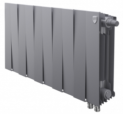 Радиатор биметаллический Royal Thermo PianoForte 300 VD (10 сек) серебристый Silver Satin