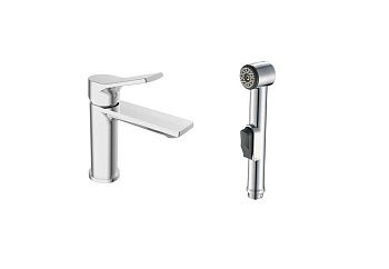 Смеситель для умывальника ESKO Eiger, EG 27H, с гиг. душем