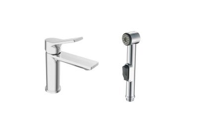 Смеситель для умывальника ESKO Eiger, EG 27H, с гиг. душем