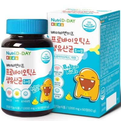БАД (пробиотик) д/детей, 60 капс, Nutri D-DAY kids, Ю.Корея