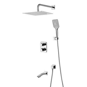 Смеситель для ванны и душа Lemark Yeti LM7842C, встраиваемый, термостатический