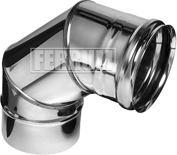 Колено 90° (430/0,5 мм) Ф150, Ferrum (fm08.150.1.F)
