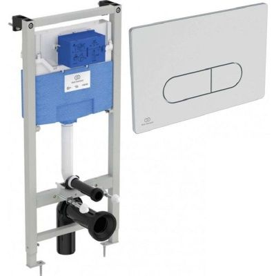 Инсталляция для унитаза IDEAL STANDARD R0309AA (R027767 + R0116AA) с пневмат. клавишей