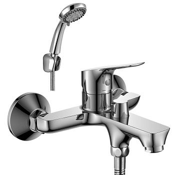 Смеситель для ванны Rossinka RS29-31, одноручный, с коротким изливом, хром