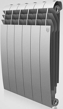 Радиатор бимет Royal Thermo BiLiner 500 (4 сек) серебристый Silver Satin
