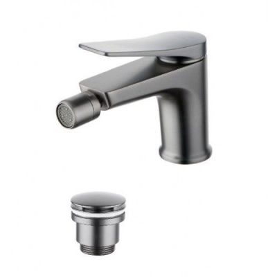 Смеситель для биде Lemark Bronx LM3708GM, графит