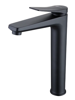 Смеситель д/умывальника Lemark Bronx LM3709BL высокий, монолитный, черный