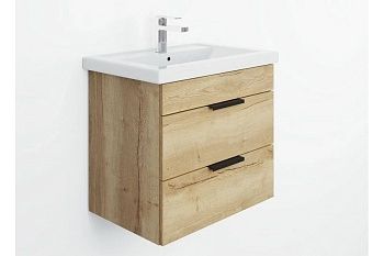 Тумба подвесная Onika ЛЕГРАН 60.13 дуб галифакс 2 ящика (умыв. Фостер-60)