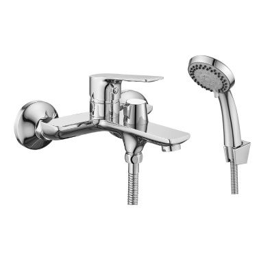 Смеситель для ванны Rossinka RS27-30 одноручный, с коротким изливом, хром