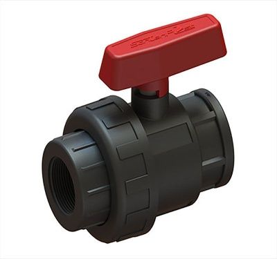 Кран шаровый пластиковый с внутренней резьбой 2" (50 мм)