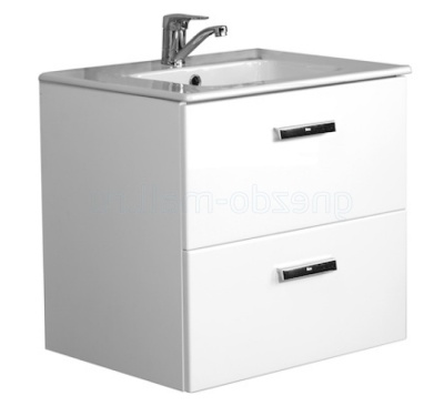 Тумба подвесная Roca Victoria Nord 60, 2 ящика, (45х56,5х58,5) белый, ZRU9000028