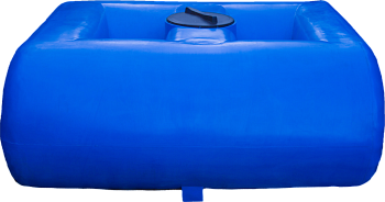 Бак пластиковый СЛИМ1500Г (162х73х185) с крышкой, горизонтальный, параллелепипед, 1500 л.