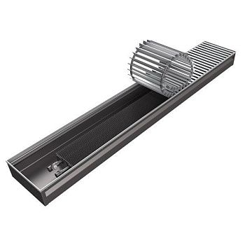 Конвектор внутрипольный Бриз 300x100x2800 2то Конц прав U (10 Al 12 втулки черные)