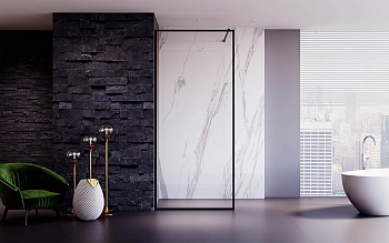 Душевая перегородка Veconi Korato KR-81B 700x2000 черный стекло тонированное KR81B-70-05-C9