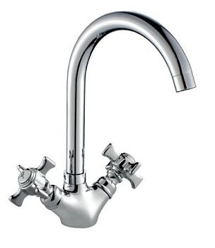 Смеситель для кухни Rossinka Z02-71 двуручный