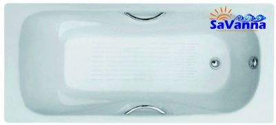 Ванна чугунная SaVanna FUSION 150*75*42 с ручками и ножками