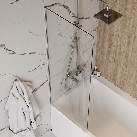 Шторка на ванну Teymi Timo 60х140, профиль- хром T00270