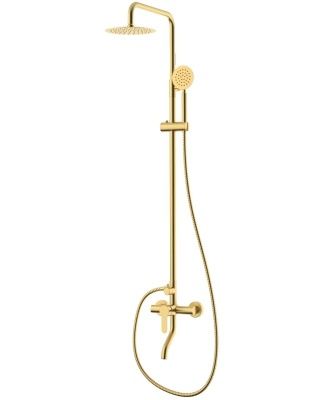 Душевой гарнитур со смесителем Vessel Gold, арт. VST3000G, VODA