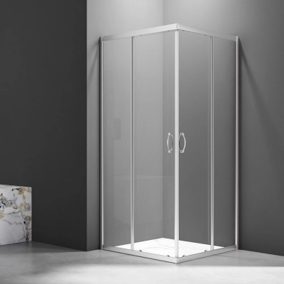 Душевой угол Veconi Rovigo RV-101 800x800x1900 хром стекло прозрачное RV101-80-01-C6