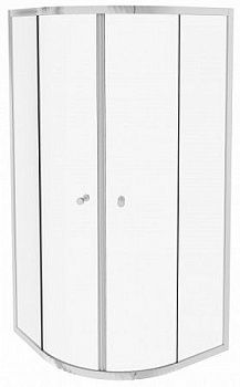 E14R90-GA душевое ограждение SERENITY, полукруглое, стекло 6 мм прозрачное, профиль хром /90х90/