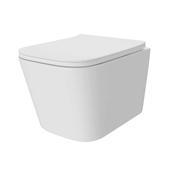 Унитаз подвесной Eletto Eva Pro Vortex, (EL00770) б/съем сиденье, дюропласт, микролифт