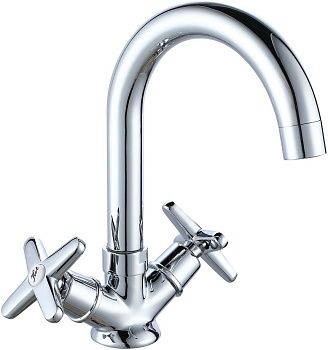 Смеситель для раковины VODA ECO "Star", без дон/кл, арт. STR26