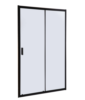 Душевая дверь в нишу GF-114B 1200*1950 Прозрачное стекло 6мм черный профиль,