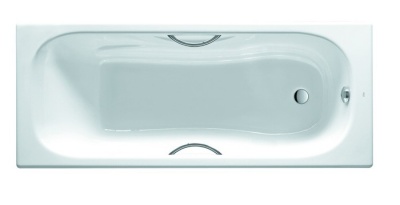 Ванна чугунная Roca Malibu с отверстием под ручки, 170х70, белая (2333G0000)