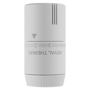Термоголовка жидкостная Royal Thermo Design М30х1,5 (белый soft touch)