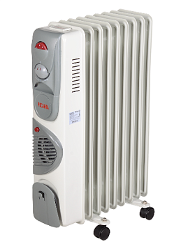Радиатор масляный Ресанта ОМ-9НВ (2,4 кВт) с вентилятором