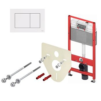 Инсталляция для унитаза TECE Base 2.0 (инсталляция+креп.+кнопка белая 9400413) (50*15*112) (9400401)