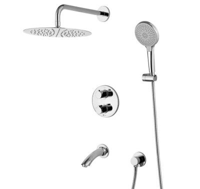 Смеситель для ванны и душа Lemark Yeti LM7822C, термостатический, встраиваемый