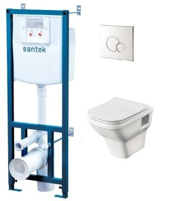 Комплект Santek "ЛАЙН Rimless" (подв.унит.+инст.+кн хр.+сид SC)