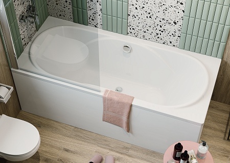 Ванна акриловая Roca Madeira 180*80, прямоугольная, белая (248525000)