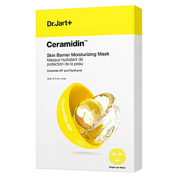 Маска косметическая тканевая с керамидами, Ceramidin, Dr.Jart+, Ю.Корея
