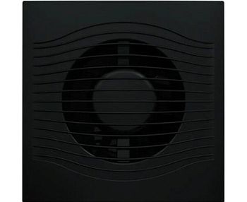 Вентилятор Era D100 SLIM 4C Matt black черный с обратным клапаном,подшипник