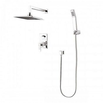 Смеситель д/душа Lemark LM5829CW  Контест, хром/белый