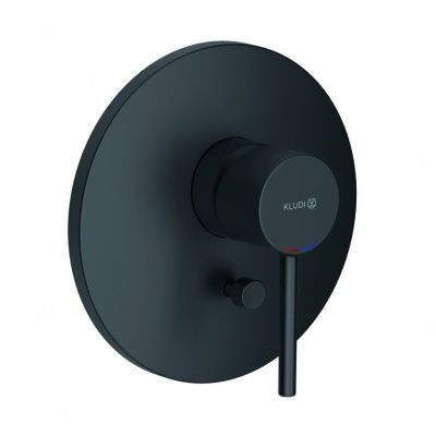 Смеситель KLUDI BOZZ BLACK 386503976 для ванны и душа встраиваемый внешняя часть с переключателем во